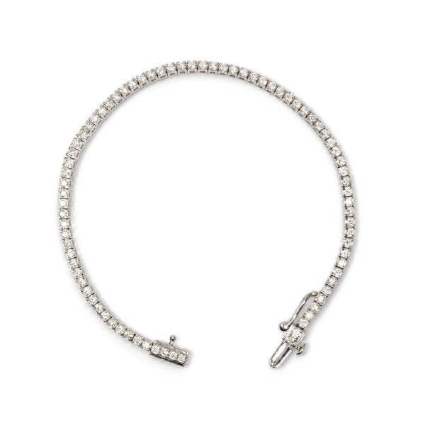.925 Sterling Silver 2.00 Cttw Lab Grown Diamond Tennis Bracelet - alternate view 3