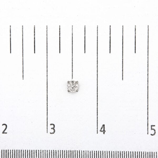 .925 Sterling Silver 1/4 Cttw Lab Grown Diamond Solitaire Stud Earring - alternate view 4